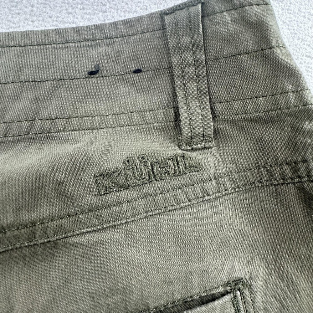 Kuhl Slax Pants Mens 36 Green Stretch Chino Hiking Outdoor Casual Enduro Fabric - Picture 4 of 16